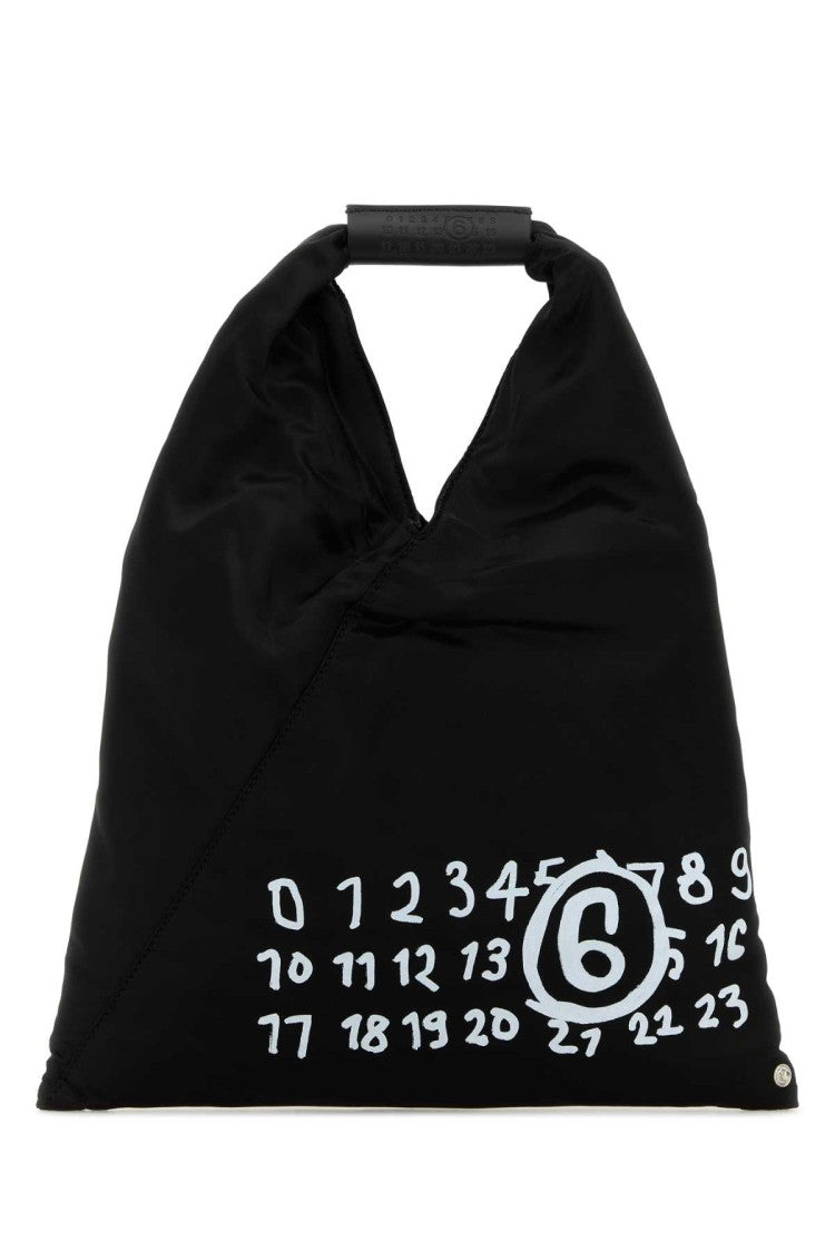 Mm6 By Maison Margiela Black Rayon Small Japanese Handbag