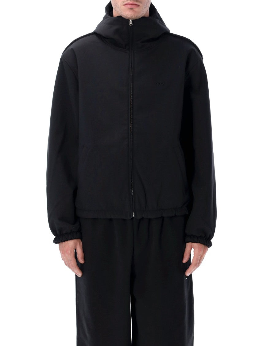 Arte Antwerp Reersible Nylon And Sherpa Technical Hooded Jacket