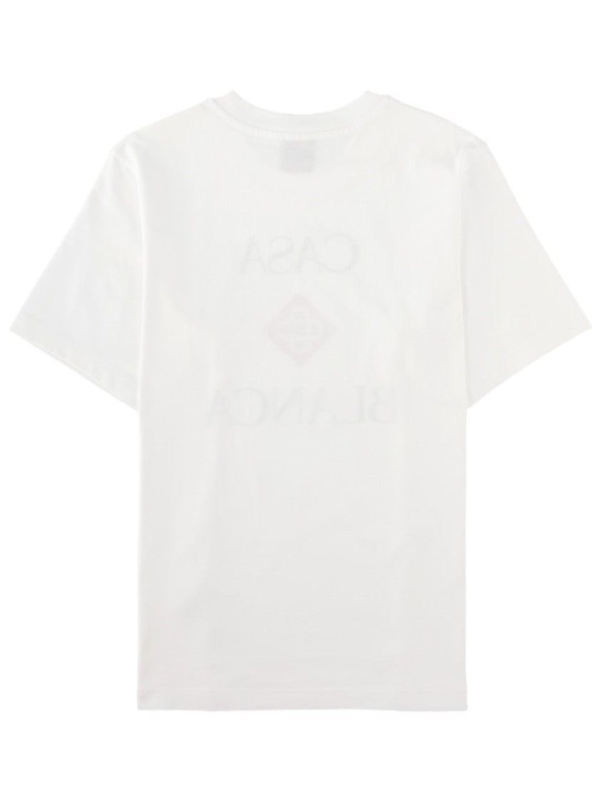 Casablanca Bold Printed Logo Organic Cotton T-Shirt