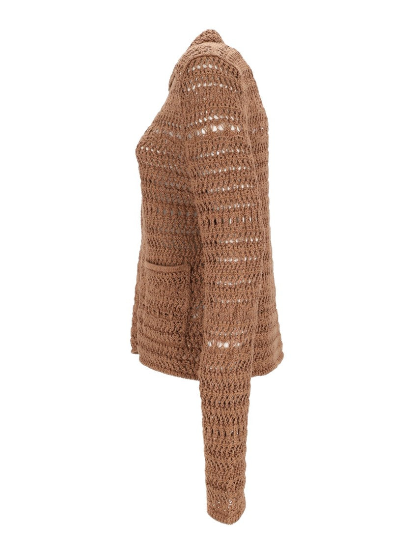 Fabiana Filippi Crochet Knit Cotton-Blend Jacket
