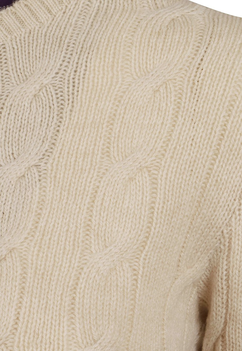 Polo Ralph Lauren Pure Cashmere Cable-Knit Crewneck Pullover