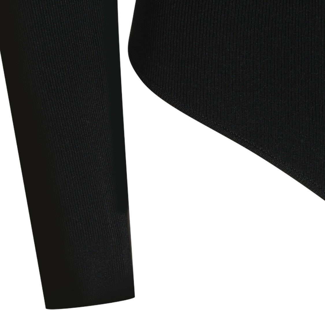 Elisabetta Franchi Bodysuit With Deep V-Neckline And Gold-Tone Details