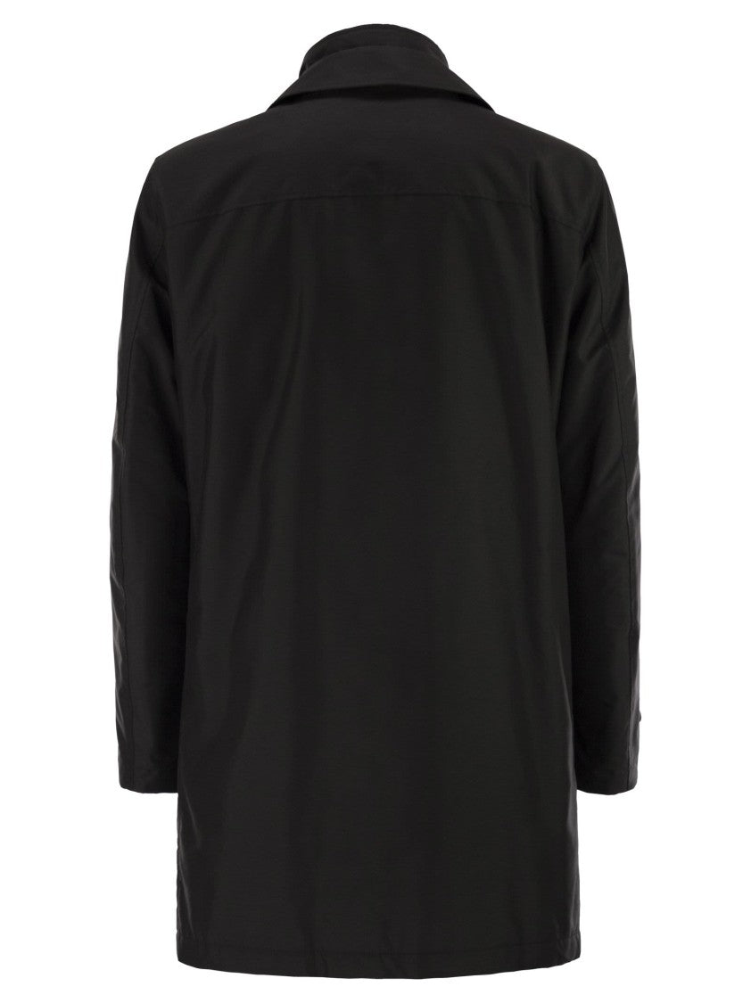 Fay Morning Coat In Technical Poplin