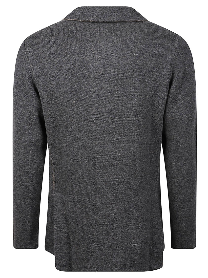 Lardini Virgin Wool-Blend Tailored Knit Blazer
