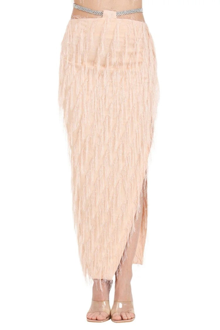 Simona Corsellini Long Skirt Side Slit - Multicolor