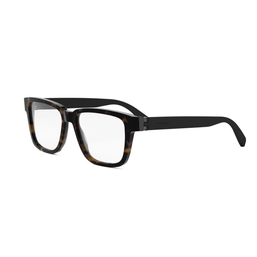 Bulgari Bv50035i Rectangular Tortoiseshell Eyeglasses