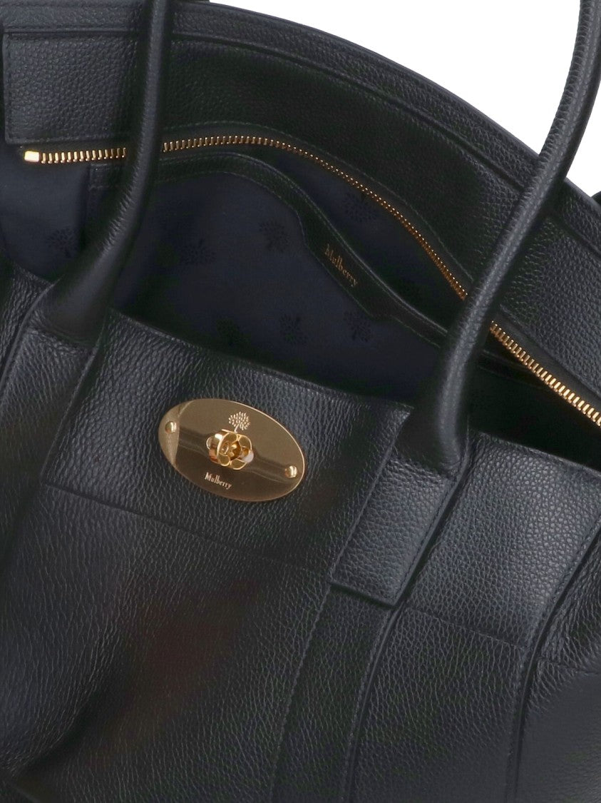 Mulberry Black Bayswater 9 To 5 Hammered Leather Tote Bag
