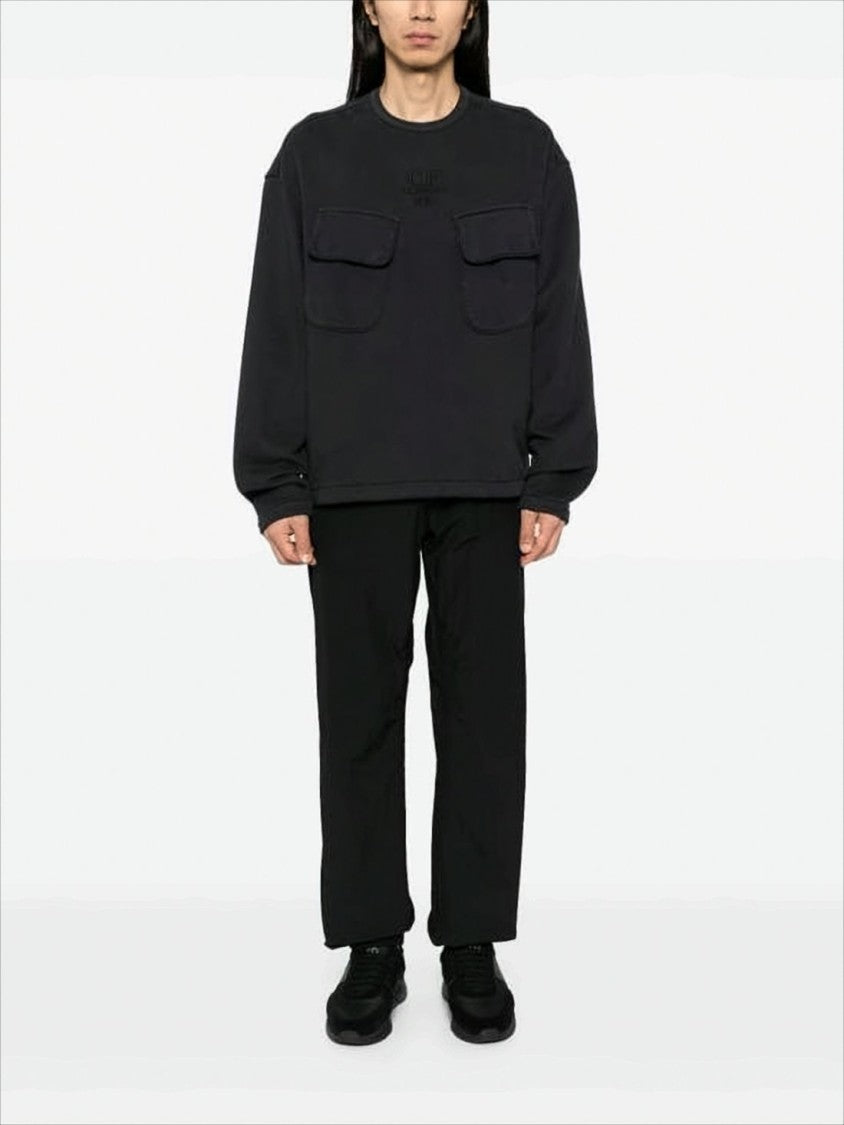 C.P. Company Boxy Black Long-Sleeve T-Shirt With Flap Pockets