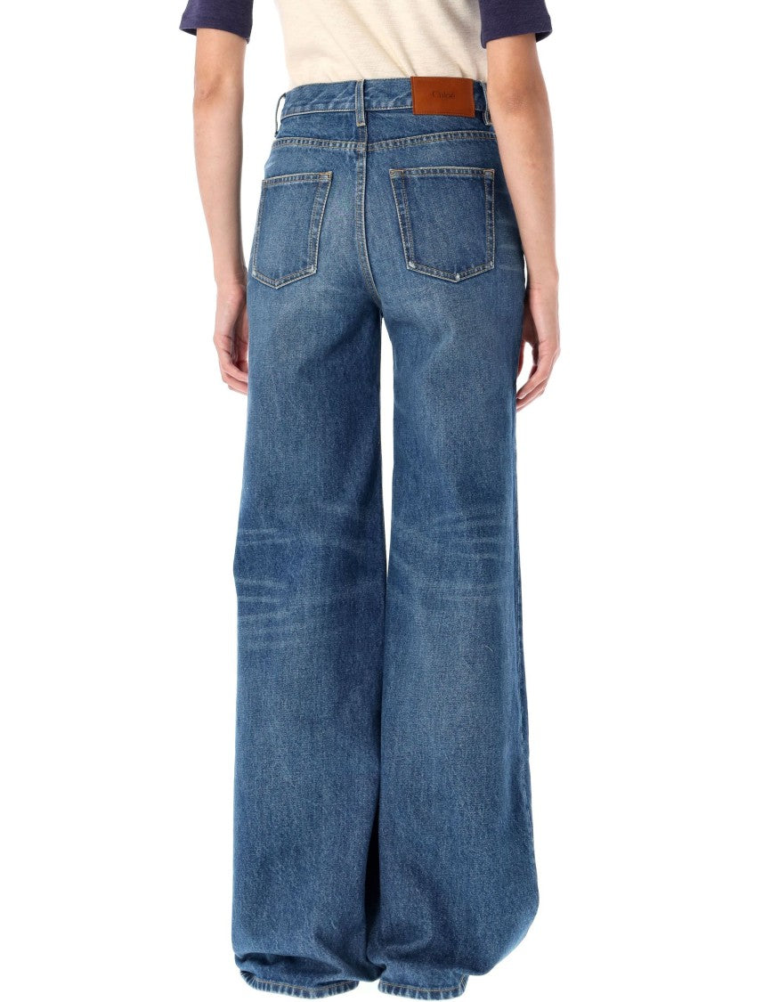 Chloé High-Rise Flare Denim Pant