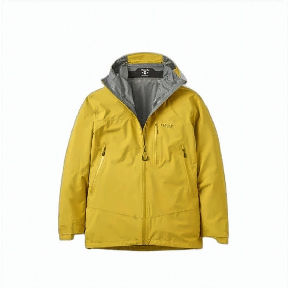 Rab Water-Resistant Yellow Polyamide Jacket With Hood