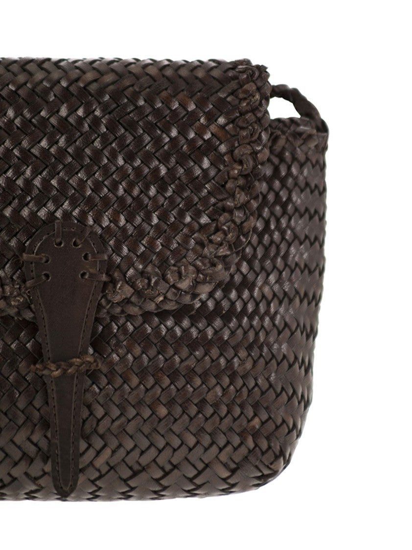 Dragon Mini City Bag - Woven Leather Bag