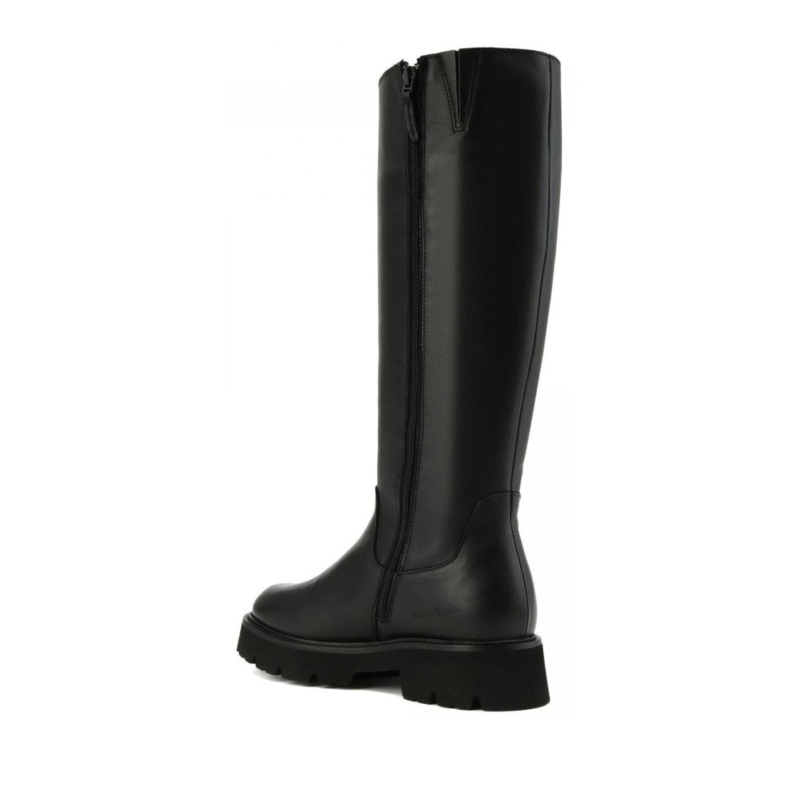 Marc O'polo Black Giulia 4A Leather Tall Chunky Sole Boots