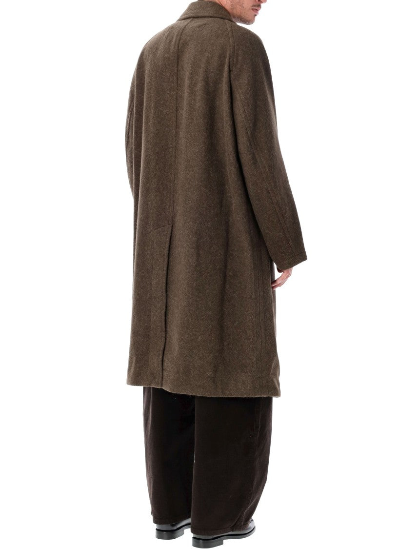 Lemaire Oversized Wide Lapel Double-Breasted Coat