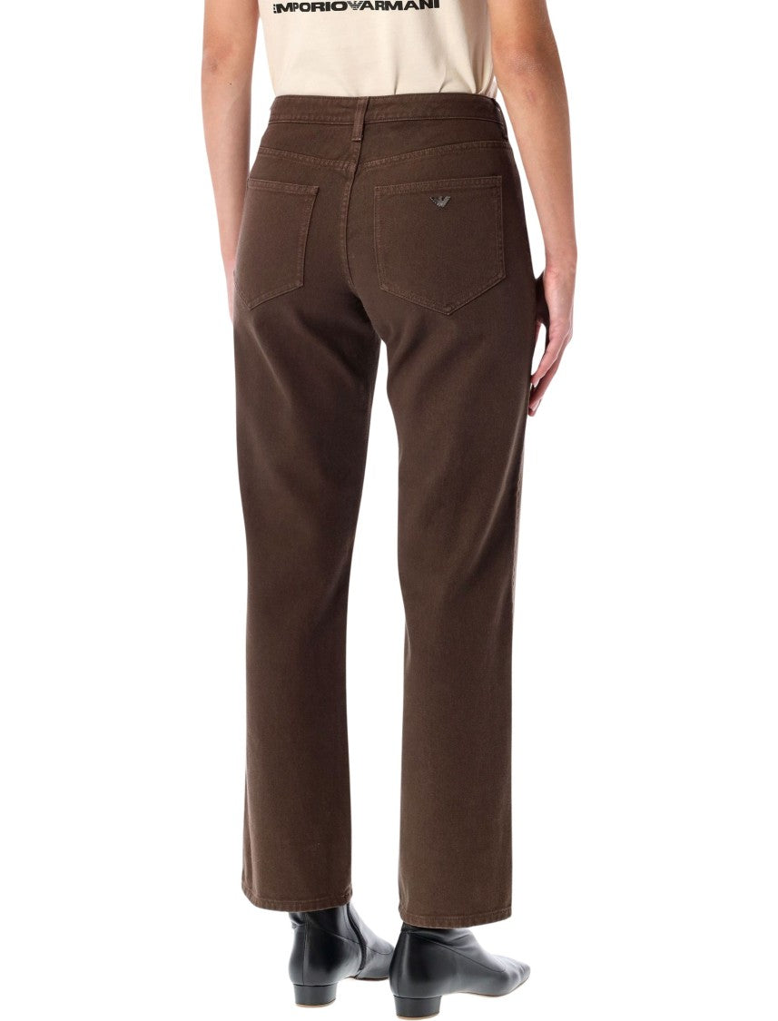 Emporio Armani Five-Pocket Organic Cotton Denim Jeans