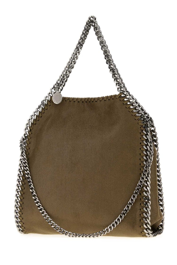 Stella Mccartney Army Green Shaggy Deer Mini Falabella Handbag