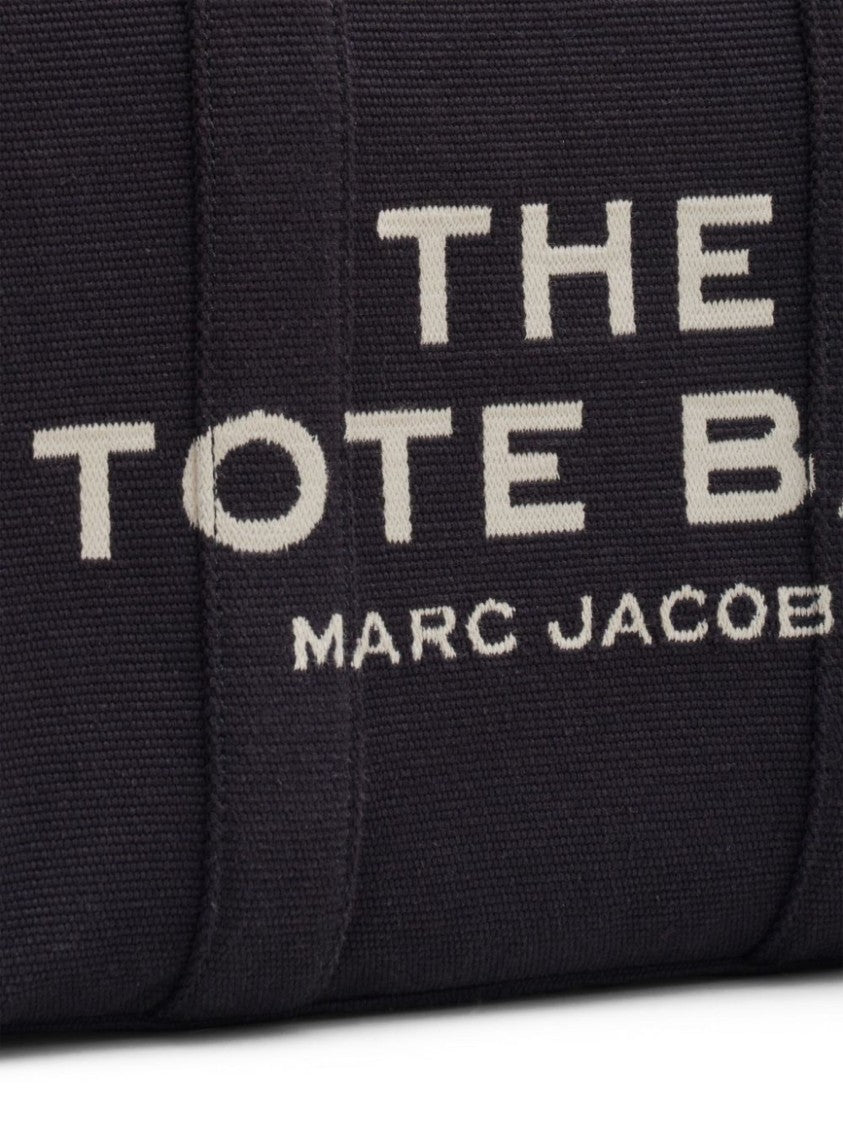 Marc Jacobs Black Cotton Medium Tote Bag
