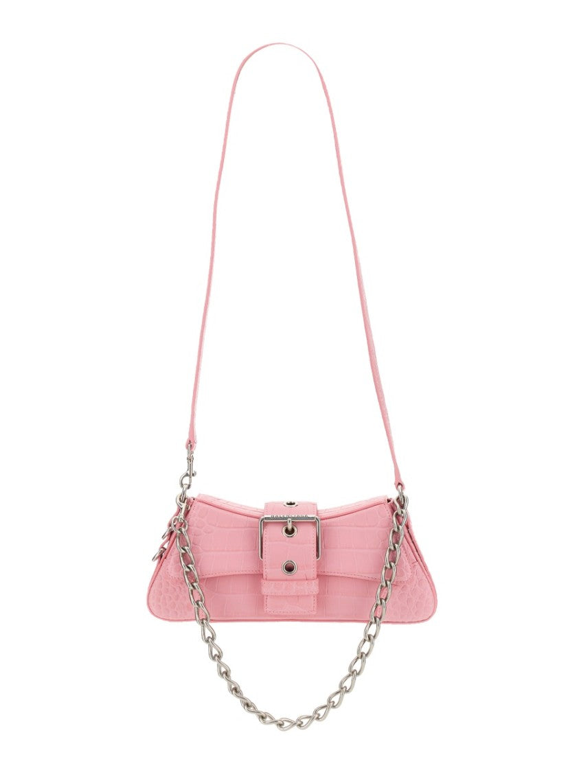 Balenciaga Sculptural Shoulder Bag In Soft Matte Calfskin Leather