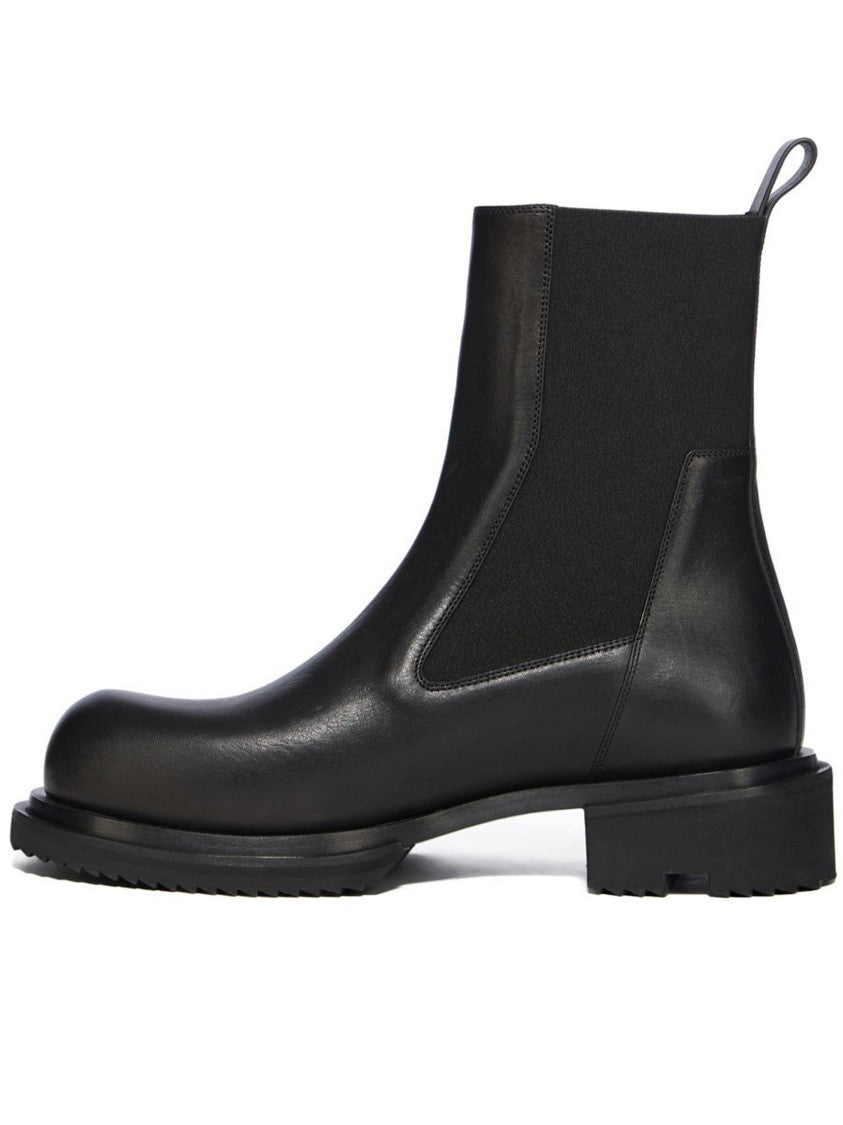 Rick Owens Matte Black Beatle Gabe Boots