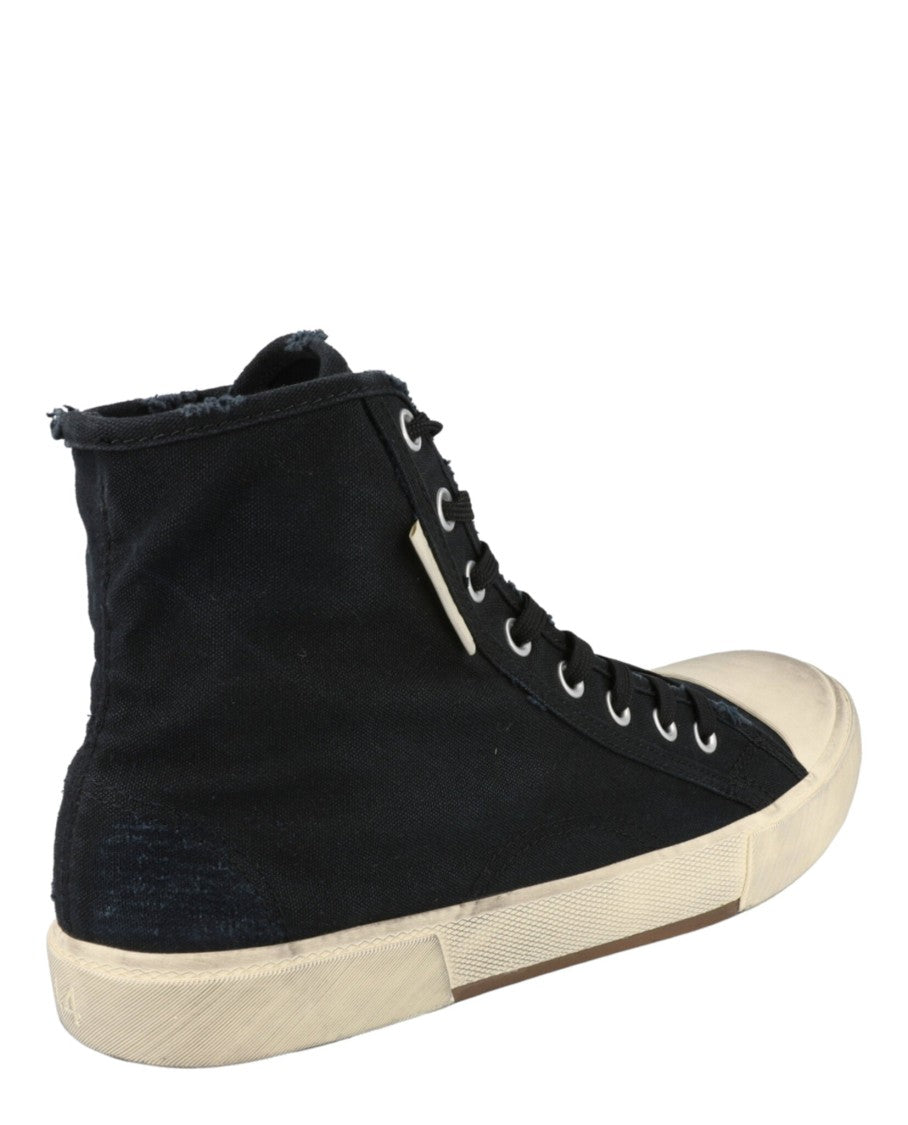 Balenciaga High-Top Sneakers With Scuffed Sole And Logo Accents