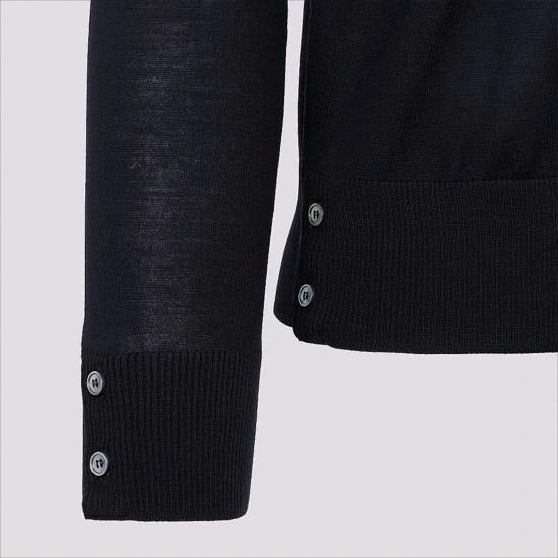 Thom Browne Merino Wool Sweater With Three-Stripe Detail