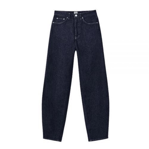 Totême Straight-Leg Indigo Denim Pants With High Waist Design
