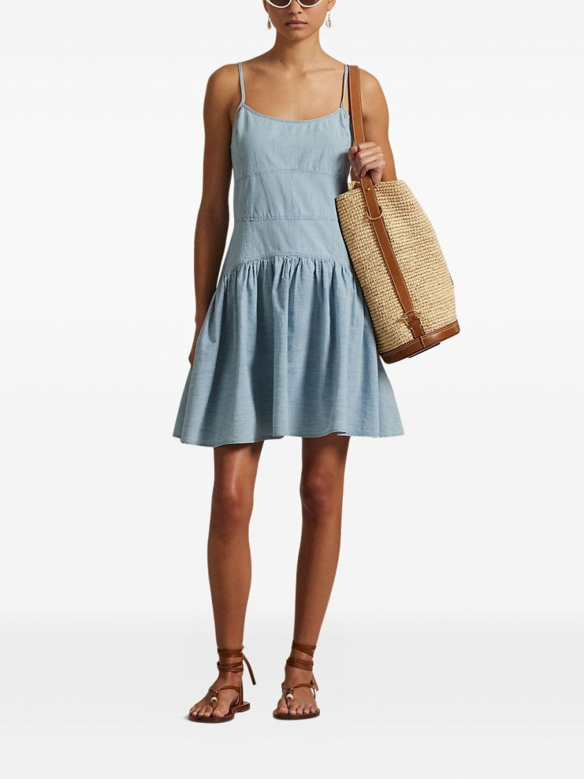 Polo Ralph Lauren Fitted Bodice Mini Dress