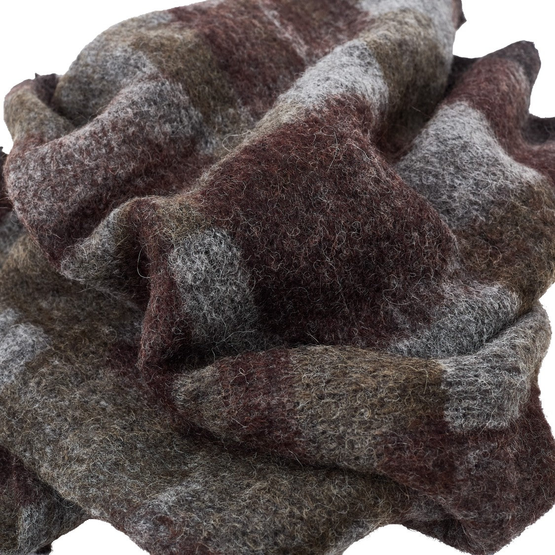 Faliero Sarti Little Simy Fringed Geometric Alpaca Scarf