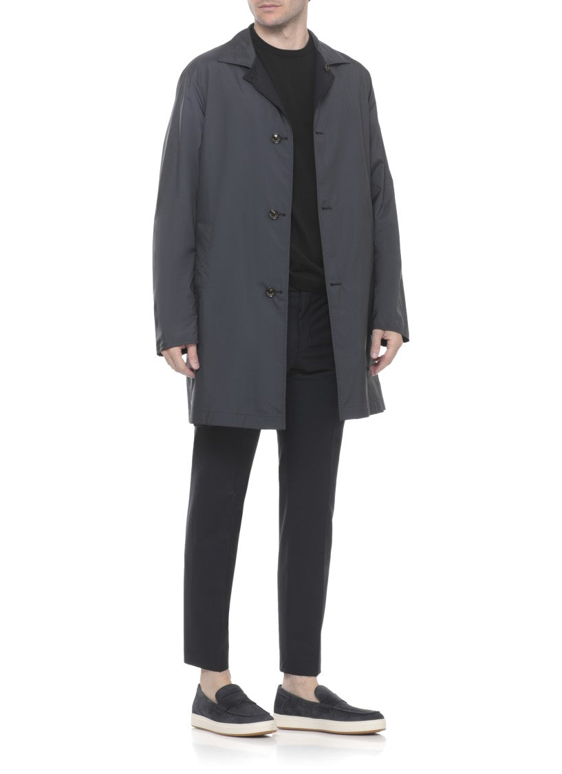 Montecore Dark Blue Wool Buttoned Jacket