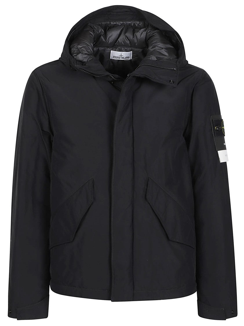 Stone Island Matte Black Insulated Down Jacket