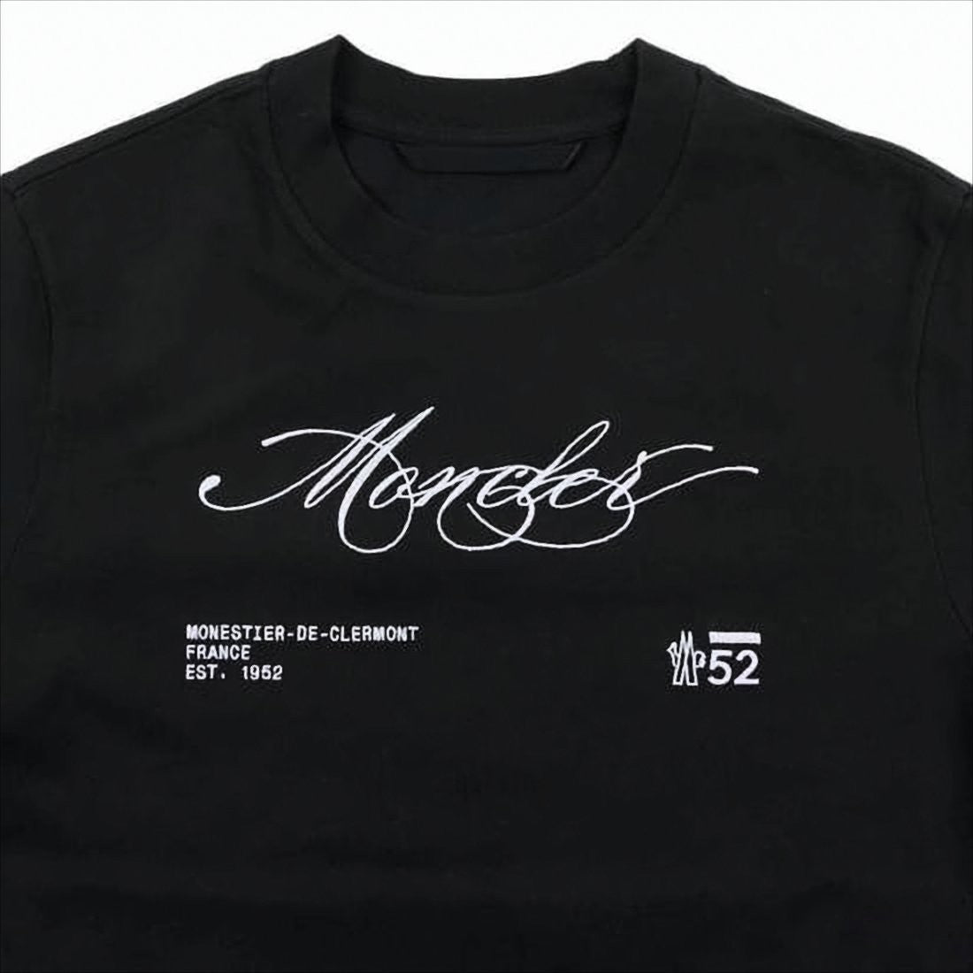 Moncler Short-Sleeve Cotton T-Shirt With Script Logo