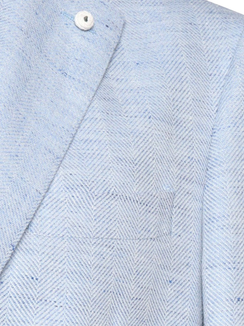 Brando-Lubiam Tailored Herringbone Jacket In Linen