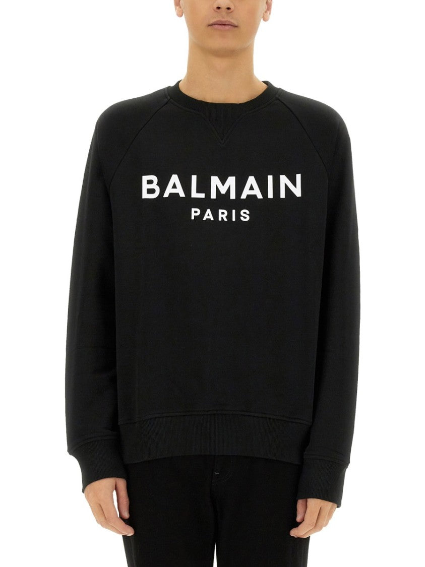 Balmain Relaxed Fit Black Sweatshirt
