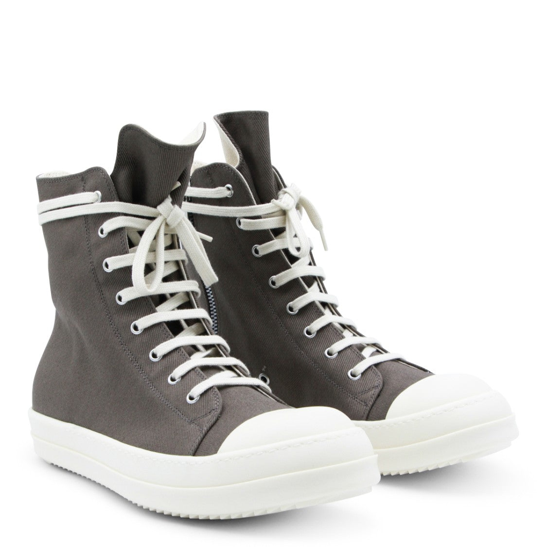 Drkshdw By Rick Owens Dust And Milk High Top Sneakers
