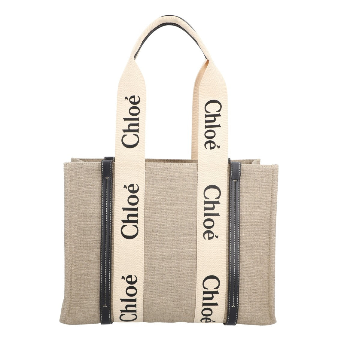 Chloé Medium Woody Tote Bag Black