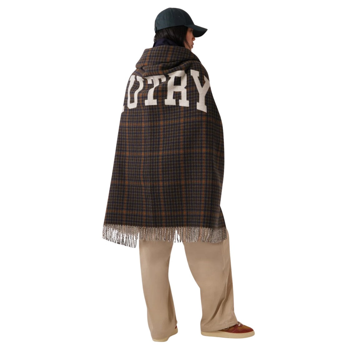 Autry Unisex Check Blanket With Maxi Logo