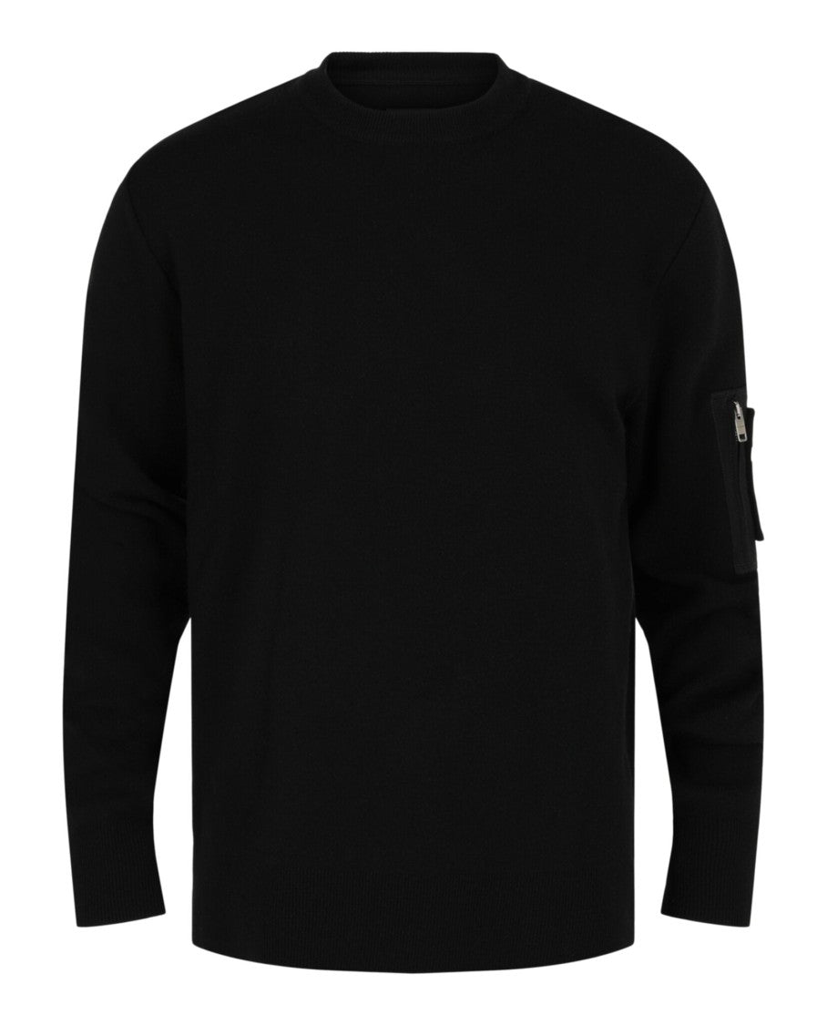 Givenchy Zip-Pocket Long Sleeve Sweater