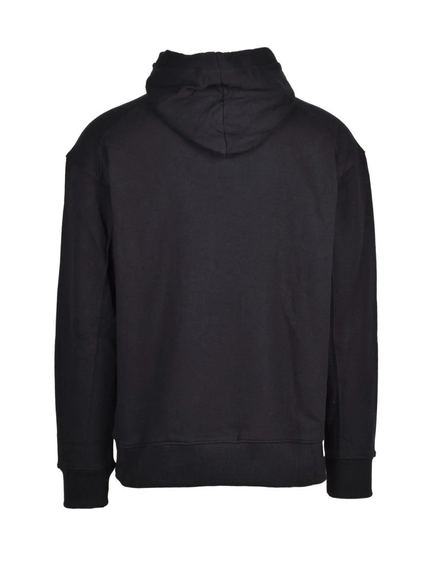 Replay Black Brushed Cotton Hoodie