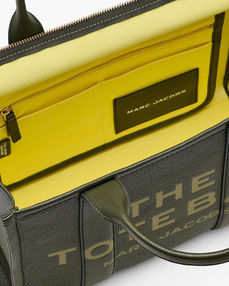 Marc Jacobs The Leather Medium Tote Bag Forest