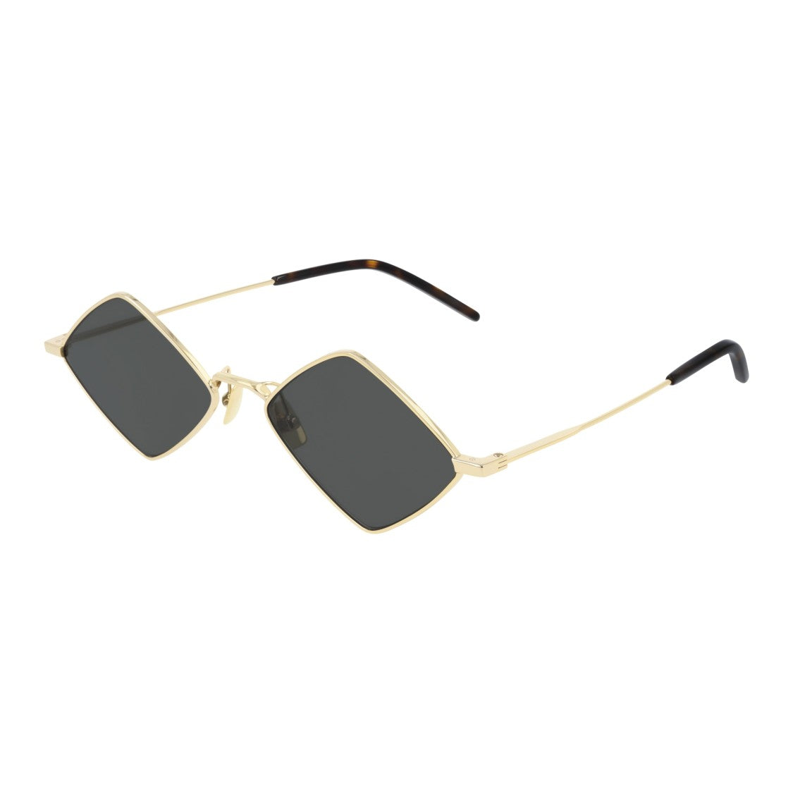 Saint Laurent Square-Tinted Sunglasses With Thin Metal Frame