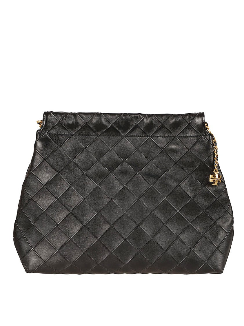 Tory Burch Quilted Black Lamb Leather Bag