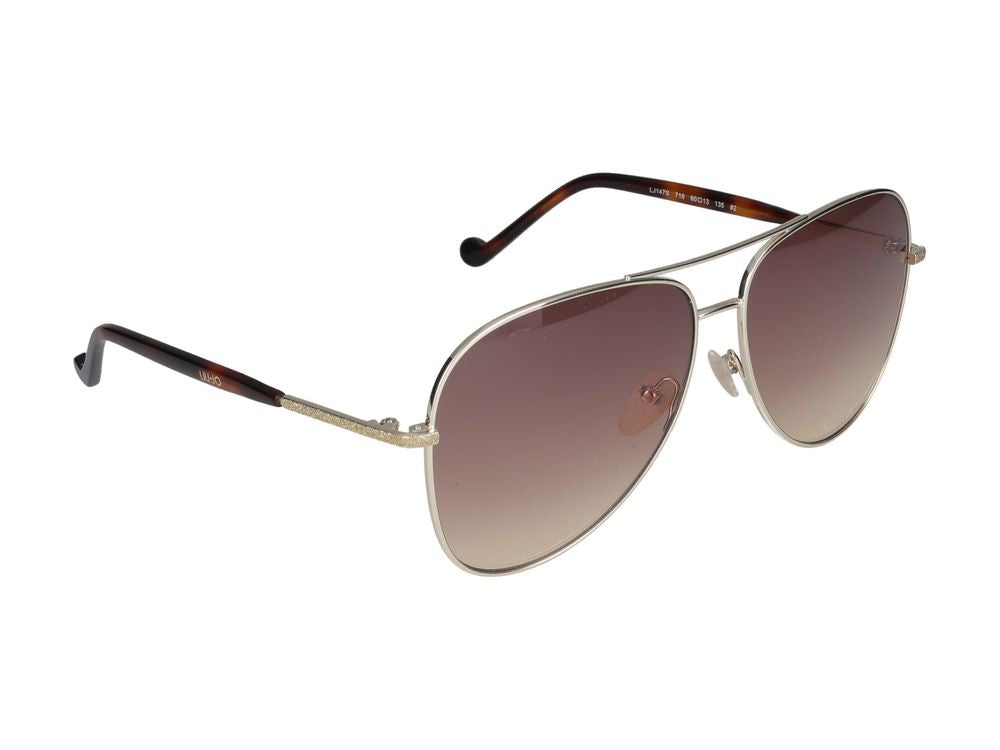 Liu Jo Sunglasses Lj147s 718 Gold Shiny 60/13/135