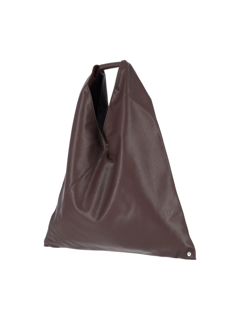 Mm6 By Maison Margiela Brown Japanese Vegan Leather Tote Bag