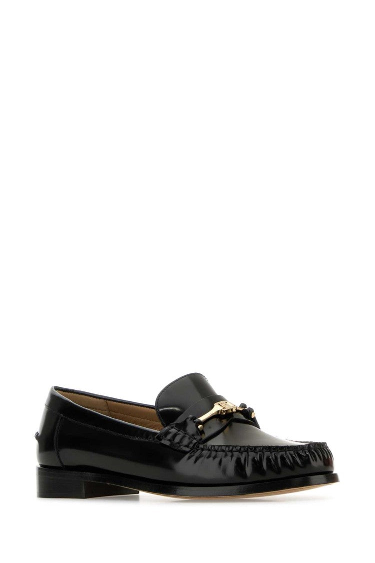 Salvatore Ferragamo Black Leather Harry Loafers