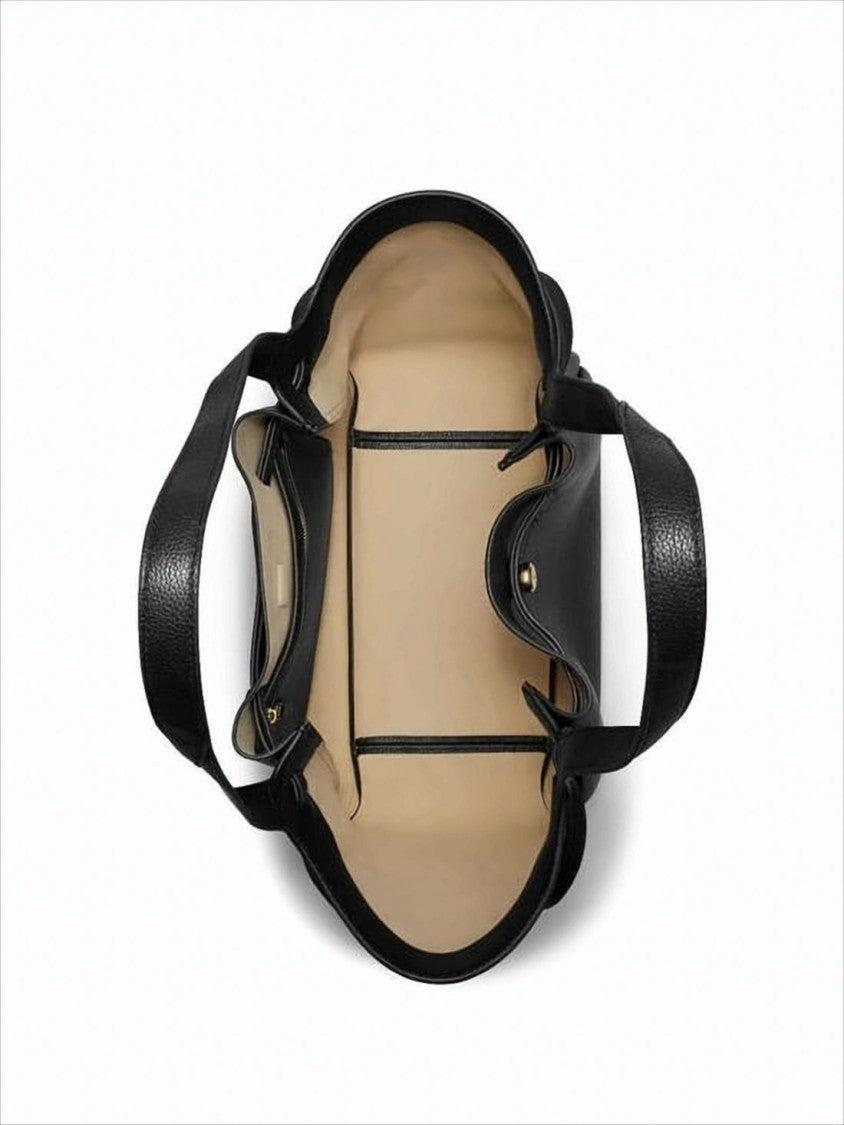 Tory Burch Cowhide Leather Shoulder Bag With Gold-Tone Closure