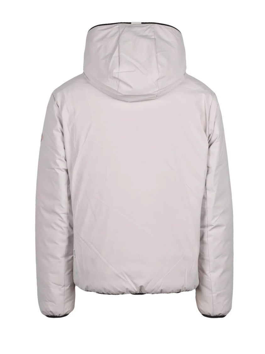 Save The Duck White Recycled Polyester Down Coat