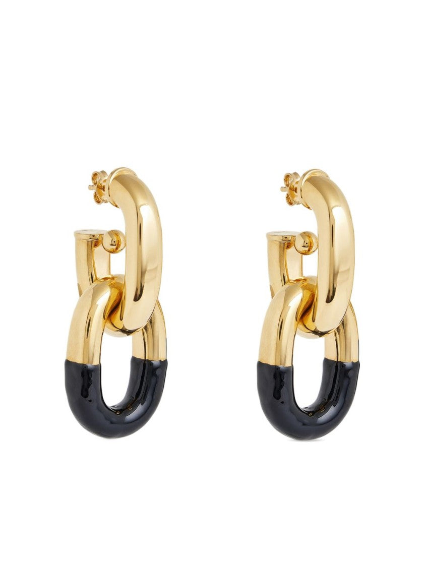 Rabanne Oversized Gold-Tone Pendant Earrings