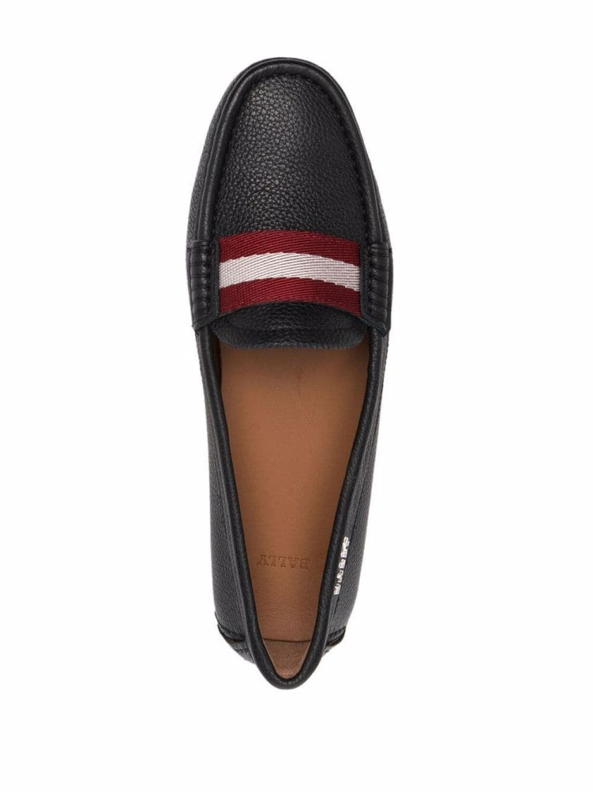 Bally Ladyes Calf Grained Moccasins