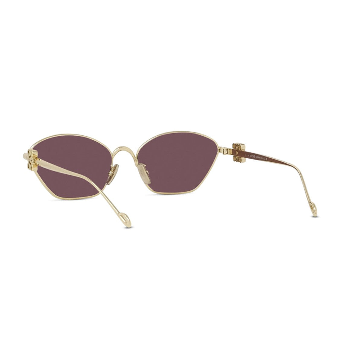 Loewe Gold Anagram Metal Irregular Sunglasses