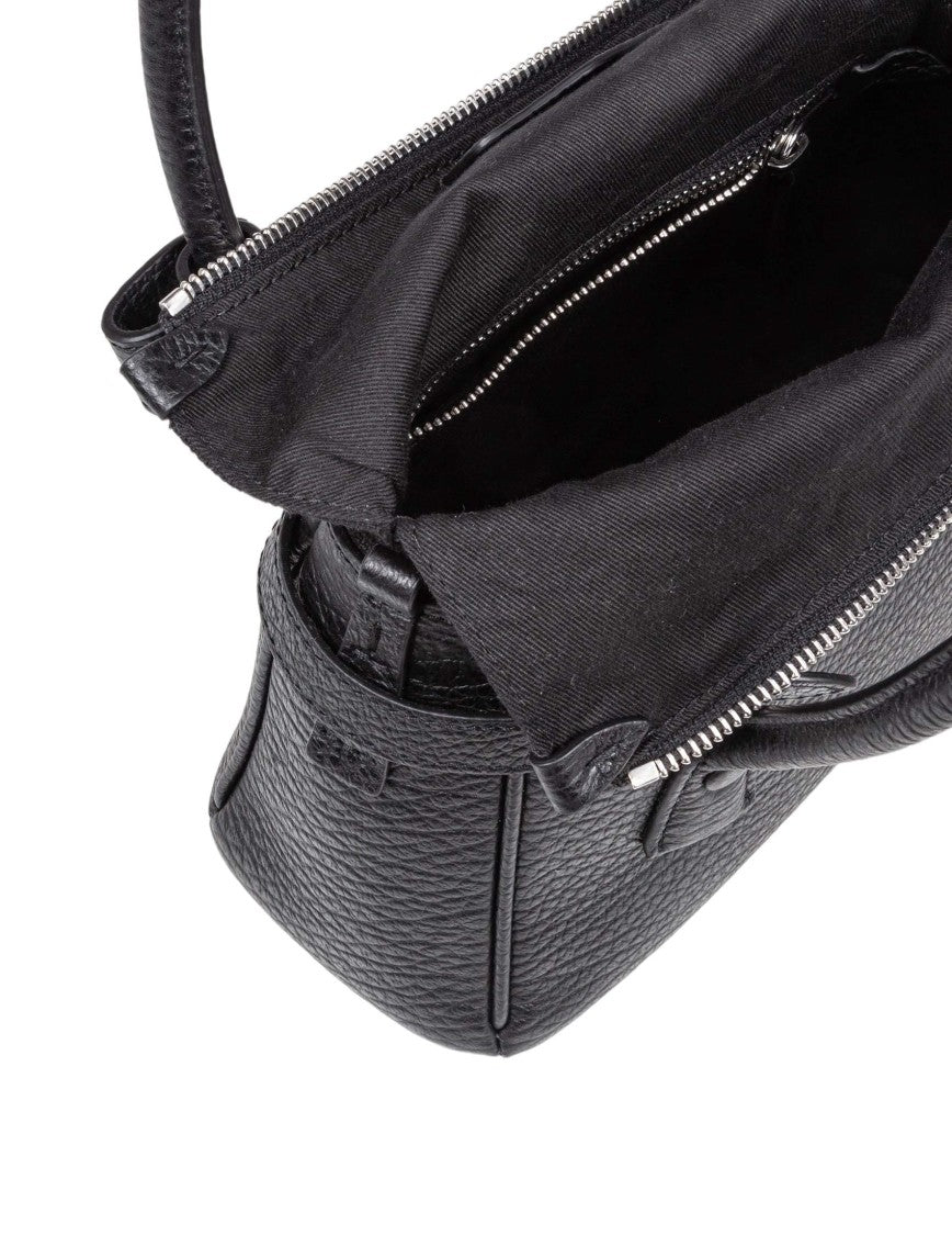 Maison Margiela Dress Age Small Leather Handbag, Black