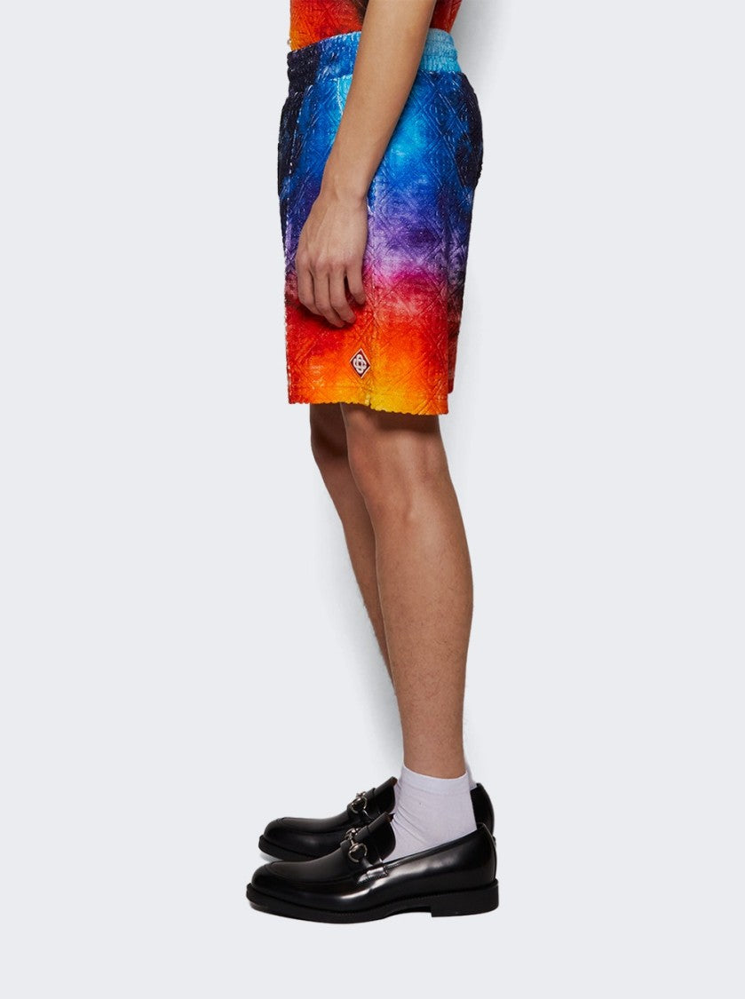 Casablanca Jacquard Monogram Shorts - Tie Dye